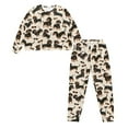 thumbnail image 2 of DISNIMO Womens 2 Piece Pajama Sets Dachshund Print Soft Round Neck Sleepwear with Long Pants Long Sleeve Lounge Set with Pocket, 2XL, 2 of 7