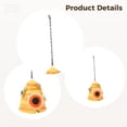 thumbnail image 3 of Beehive Bird House for Outside Hanging, Iron Decorative Birdhouse with Bee Accents, Vibrant Orange Weather-Resistant Garden & Patio Decor, 3 of 5