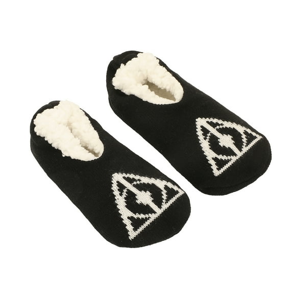 Harry Potter The Deathly Hallows Women's Slipper Sock-Small-Medium