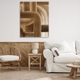 thumbnail image 3 of Stupell Industries Brown Curved Paint Strokes Abstract Painting Gallery Wrapped Canvas Art Print Wall Art, 36 x 48, 3 of 8
