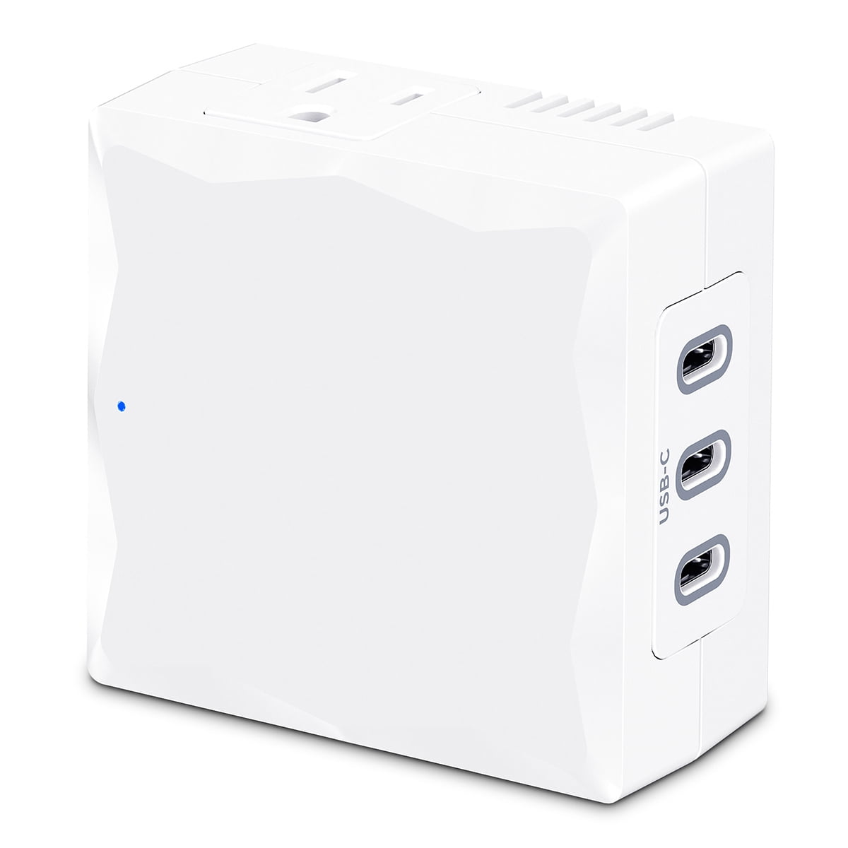 CyberPower P2WUC3 2-Outlet Home/Office Wall-Tap Surge Protector with 3x USB-C Port, White