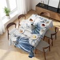 thumbnail image 3 of Blue Gray Pumpkins Fall Table Cloth Waterproof Tablecloths, Thanksgiving Eucalyptus Leaves Tablecloth Dining Table Cover for Kitchen Party Tabletop Outdoor, Rectangle Tablecloth 60x120 Inch, 3 of 9