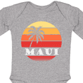 thumbnail image 4 of Inktastic Maui Hawaii Vacation Boys or Girls Long Sleeve Baby Bodysuit, 4 of 5