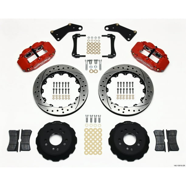 Wilwood Narrow Superlite 6R Front Hat Kit 13.06in 1999-2012 Subaru WRX w/Lines main image 1