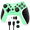 Green + Receiver (comes with cat paw cap), variant on Nintendo Switch Pro Wireless Controller with Programmable Back Buttons - Turbo/Combo Enabled Gamepad for Switch/PC/Mobile, Bluetooth Wireless with Emulator & Tablet Support