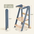 thumbnail image 6 of HARPPA Foldable Toddler Kitchen Tower, Standing Tower for Kids Age 1.5-6 Years, Gray, 6 of 8