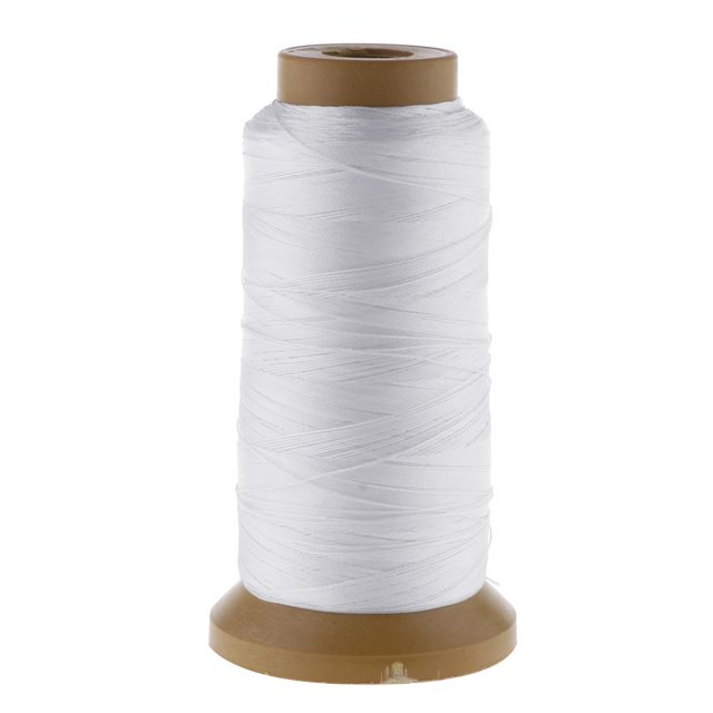 Abbracc 830 Yards Spool Industrial DIY Overlock Sewing Machine Polyester Thread 0.2mm White