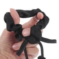 thumbnail image 3 of Ofertas únicas 1 Pc Scrunchies de flores tulipán elegantes de moda para mujeres y niñas en negro, 3 of 5