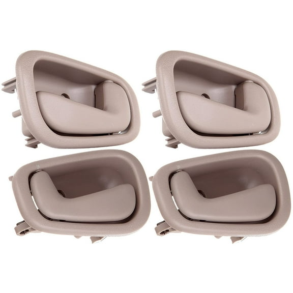 CCIYU Door Handles Interior Front Rear Driver Passenger Side Replacement fit for 1998-2002 for Toyota Corolla Beige(4pcs)