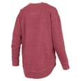 thumbnail image 3 of Women's Pressbox Crimson Oklahoma Sooners Westin Poncho V-Neck Pullover Sweatshirt, 3 of 3