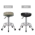 thumbnail image 5 of Balery Monochrome Leopard Horse Round Bar Stool Seat Covers Velvet Fabric Adjustable Protects from Scratches and Stains for 14-17 Inch Chair-12 inch, 5 of 7