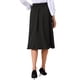 thumbnail image 3 of Faldas Midi para Mujeres Fluidas A-Line de Cintura Alta Largas Casual con Bolsillos 2025 XL Negra, 3 of 6