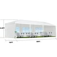 thumbnail image 2 of Versatile Outdoor Party Tent – Waterproof White Gazebo Canopy with 5 Removable Sidewalls, Perfect for Wedding, BBQ, Patio, Commercial Gatherings – 3x9m, 5 Panels, White, 2 of 7