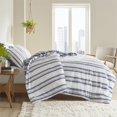 thumbnail image 4 of Ensemble de Couette Imprimée en Polyester 3 Pcs 92 Pouces en Marine, 4 of 14