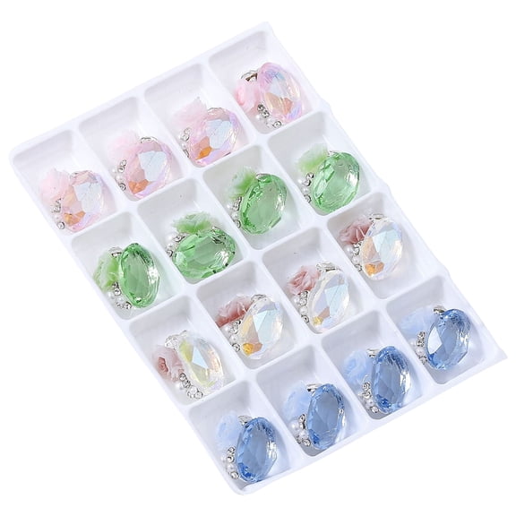 Nails Rhinestones Nails Crystal Charm Nails Charm Mixed Shape Nails Art Charm Nails Art Decorations for Women Girl