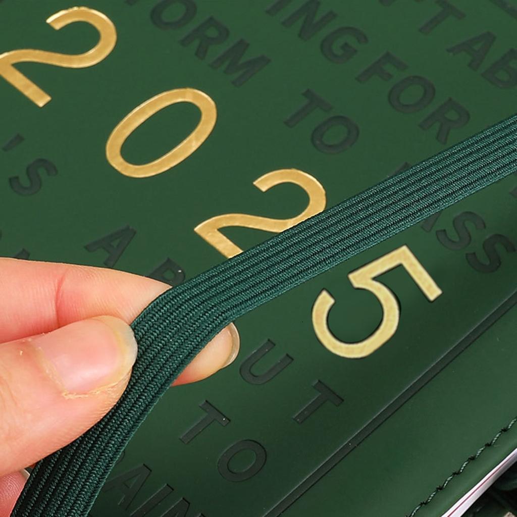 2025 Leather Daily Planner Journal Notebook Weekly Monthly Planner Academic Diary Appointment Book for Teacher Student