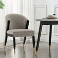 thumbnail image 2 of Manhattan Comfort Ola Dining Chair with Solid Wood Frame in Stone, 2 of 10