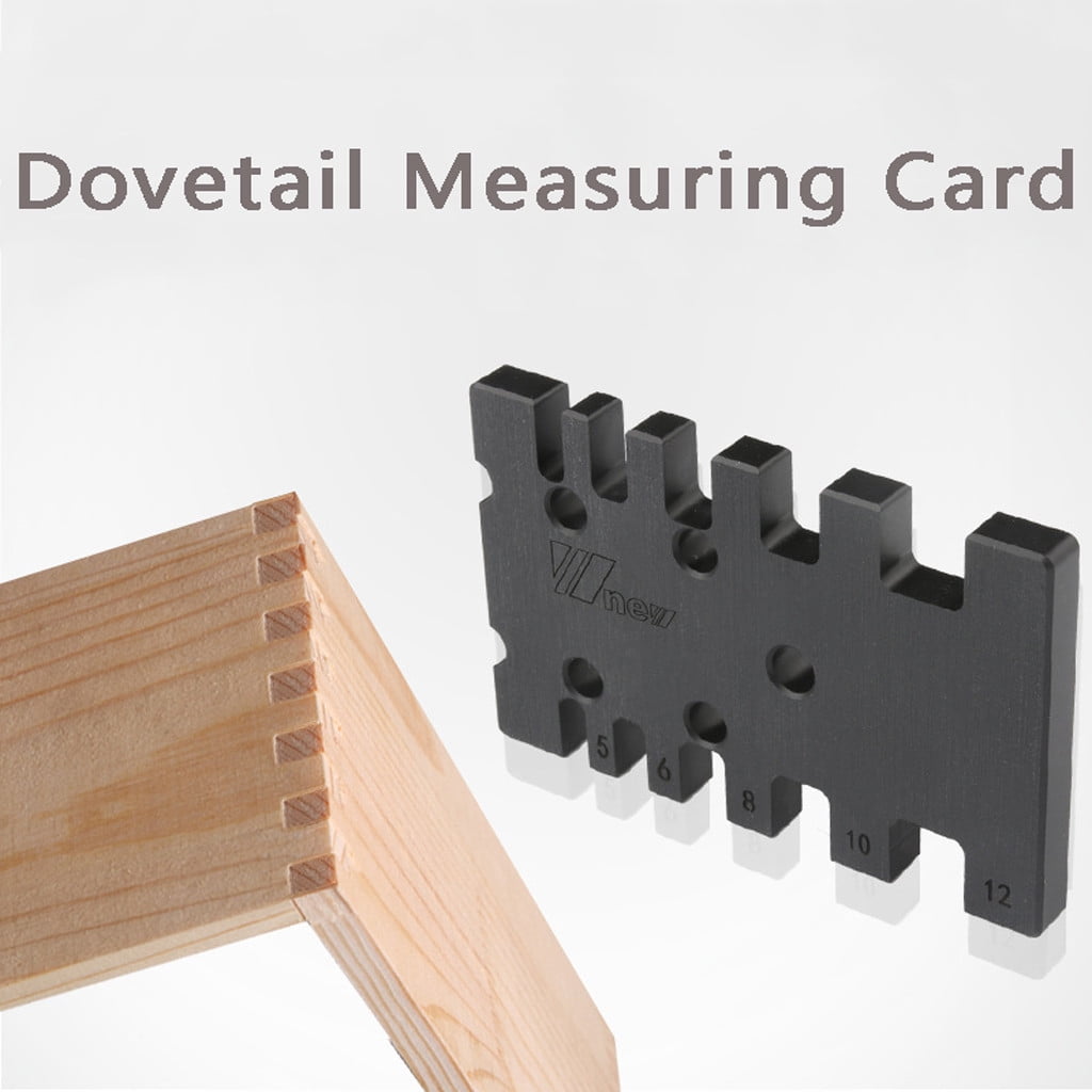 Woodworking Dovetail Measuring Card Measuring Ruler Gaps Gauge Ruler