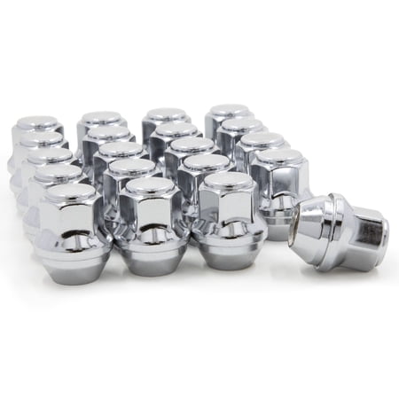 20 Lug Nuts 12x1.5 Chrome Lugs For 13-20 Escape 15-19 MKC 07-20 MKZ OE Wheels