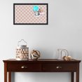thumbnail image 3 of PinPix ArtToFrames 22x12 Custom Cork Bulletin Board Argyle Tan   Poster Board Has a Fabric Style Canvas Finish, Framed in Satin Black (PinPix-643), 3 of 6