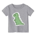thumbnail image 1 of MEZZALL T-Shirts d'Été pour Enfants Col Rond Imprimé Dinosaure Manches Courtes T-Shirts 10-11 Ans Coupe Décontractée pour Bébé, 1 of 3