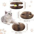 thumbnail image 2 of Kitty Curlz Cat Scratching Board, Magic Organ Cat Toy, Nteractive Scratch Pad, Indoor Foldable Recyclable Accordion Cardboard Kitten Toy with Ball, Scratch-Resistant and Abrasion-Resistant, Foldable, 2 of 10