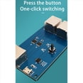 thumbnail image 1 of 2X Gigabit Ethernet Port Switcher Internal/External Switcher Network Cable Broadband 2-in-1-Out Distributor Module, 1 of 8