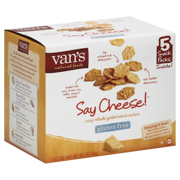 Vans Natural Foods Vans Baked Crackers, 5 ea