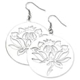 thumbnail image 1 of Stainless Steel Flower Cutout Dangle Earrings SRE276, 1 of 2