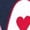 NAVY, variant on Instant Message - 3D Love - Youth Boys Short Sleeve Graphic T-Shirt