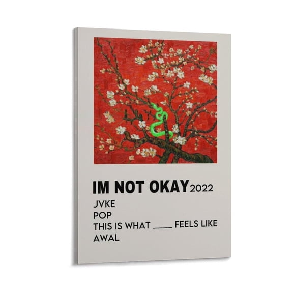JVKE This Is What Heartbreak Feels Like Single Music Poster(1) Wall Art Picture Painting Poster Canvas Print Posters Artworks Bedroom Living Room Decor