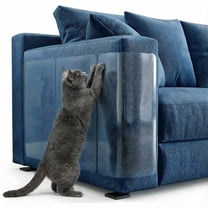 Cat Scratch Furniture Protector,【8 Pack】Cat Scratch Deterrent Tape, Furniture Protectors Training Tape, Couch Corner Cat Scratch Repellent with 60 PCS Upholstery Pins, White