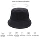 thumbnail image 2 of Sombrero de pescador liso con circunferencia de 50-54 cm para niños, para exteriores, para uso informal, con protección solar, color negro, 2 of 5