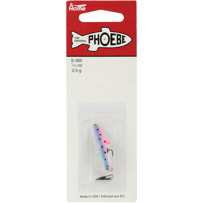 Acme Tackle Phoebe Fishing Lure Spoon Rainbow Trout 1/12 oz.