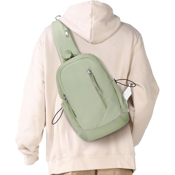 TEMOGU-CrossBody bag Sling Bags for Men Women Shoulder Backpack Water Resistant Casual Daypacks for Hiking Travel Cycling Sport
