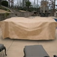 thumbnail image 2 of Sure Fit Deluxe Rectangle Table/Chair Set Cover, Taupe, 2 of 2