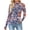 Blue, variant on Womens Mesh Long Sleeve Tops Mock Neck See Through Tops Sexy Sheer Lace Style Tee Slim Fitted T-Shirts Party Clubwear Black M