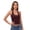 Wine, variant on Women Open Back V Neck Grommet Y2k Top Studded Halter Top Sexy Going Out Tops M