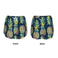 thumbnail image 6 of Goofa Colorful Pineapples Printed Women 2 in 1 Running Shorts,Quick Dry Athletic Workout Shorts,High Waisted Athletic Shorts with Liner Pockets-Large, 6 of 9