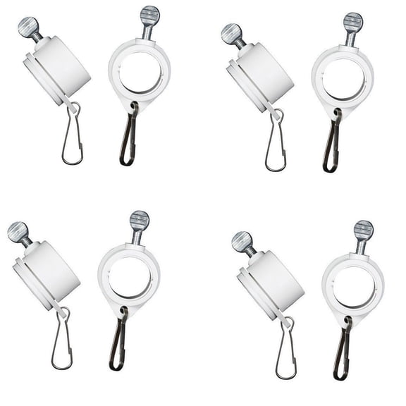 Valley Forge Flag Rotating Mounting Rings - 1-Inch Diameter - 8-Piece