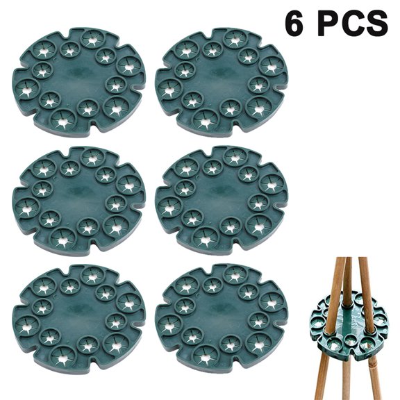 Bamboo Cane Holder Grip Caps - Support Structure for Climbing Plants (6pcs)