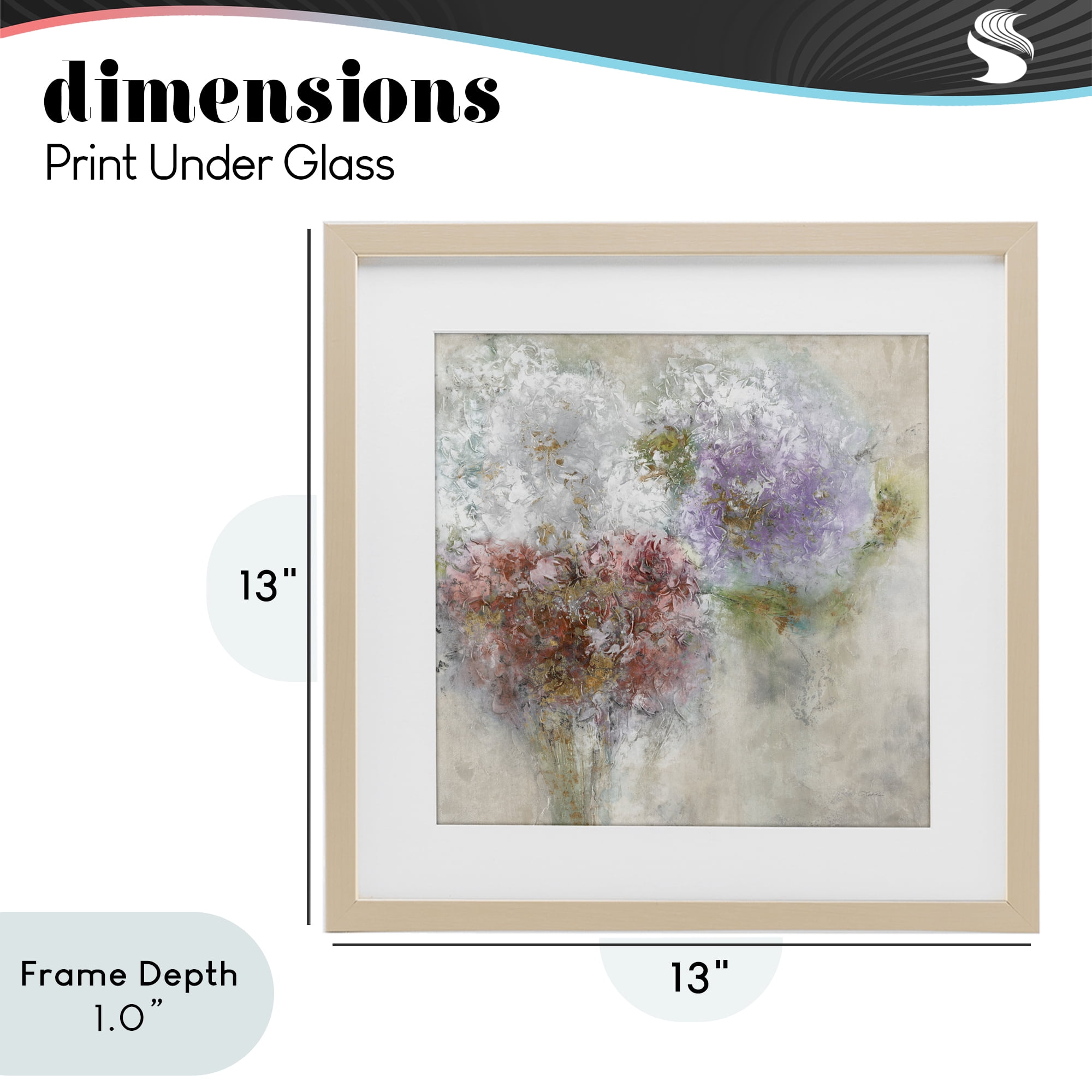 Stupell Industries Dappled Visuals Flowers Birch Framed Print Under Glass, design by Leah Rei