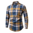 thumbnail image 2 of Awdenio Shirts for Men Long Sleeve Button Down Business Casual Shirts for Men Stripe Pattern, 2 of 5