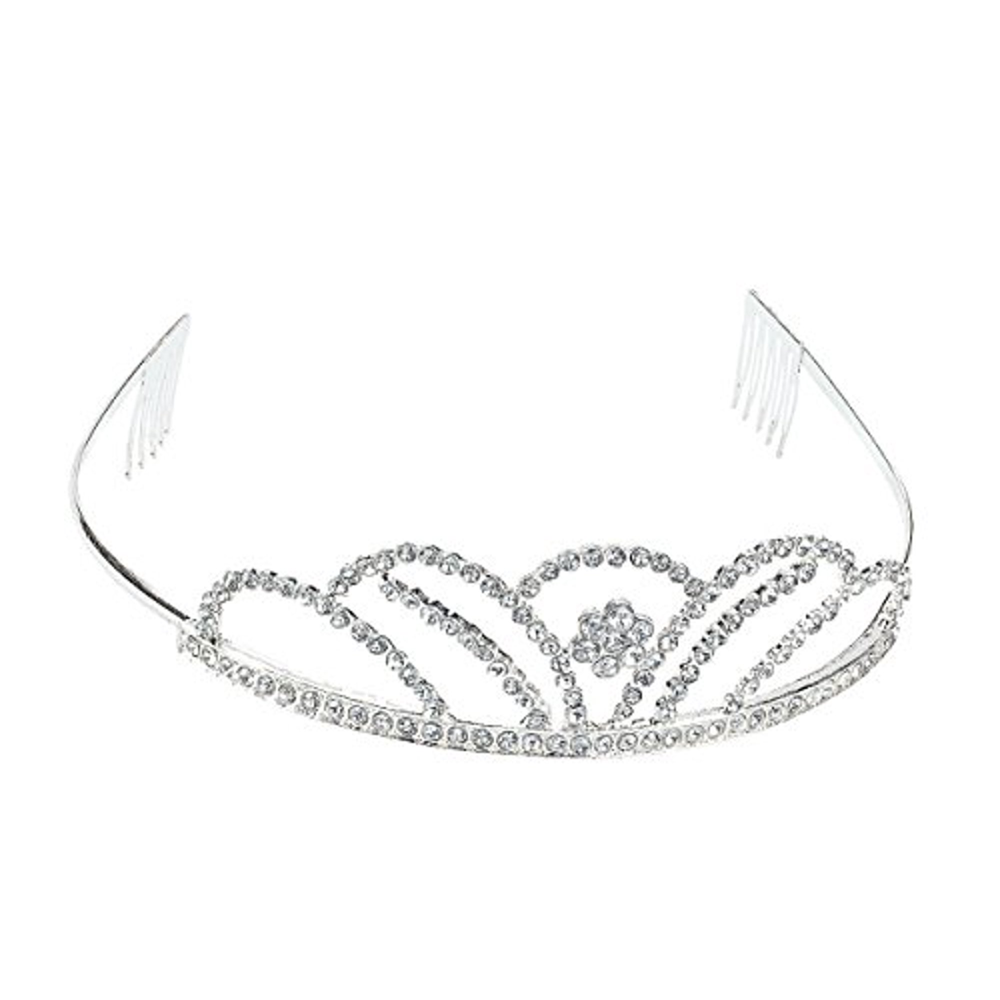 Fun Express - Chloe Tiara for Wedding - Apparel Accessories 