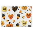 thumbnail image 2 of Table Mats Set of 6 Halloween Evil Pumpkin Spooky Place Mats Durable No Slip Dining Table Mats for Party Kitchen Dining Decoration Autumn Halloween Table Mats, 2 of 3