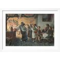 thumbnail image 2 of Art.com Social, German Beer Hall Art Print, White Frame Wall Art, 44" x 32", 2 of 4