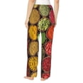 thumbnail image 3 of Naloa Spices And Herbs Print Women’s Ultra-Soft Comfy Pajama Lounge Pants with Pockets & Drawstring, 3 of 8