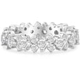thumbnail image 1 of 3 1/4ct Diamond Eternity Ring Band 14K White Gold, 1 of 4