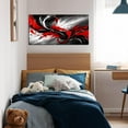 thumbnail image 5 of WFSposterBlack White and Red Abstract Print Picture Painting Large Canvas Wall Art for Living Room Bedroom Framed Canvas Wall Decor Modern Room Abstract Wall Decorations Artwork SizeReady to Hang, 5 of 7