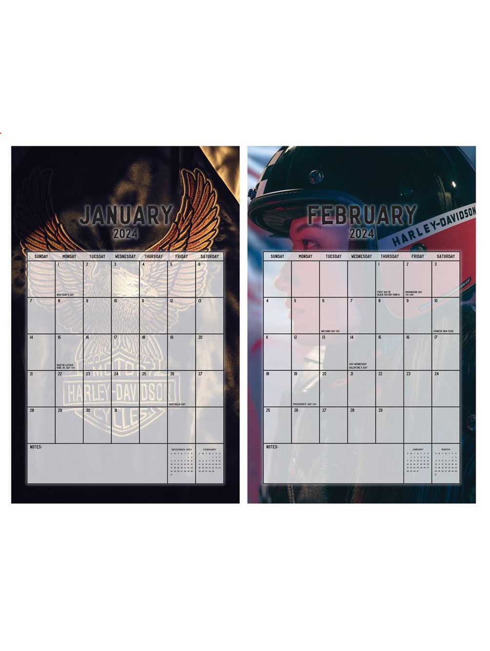 Harley-Davidson 2024 Ride Wall Hanging Calendar - 8.9 x 14 inches, Black, Harley  Davidson - Walmart.com